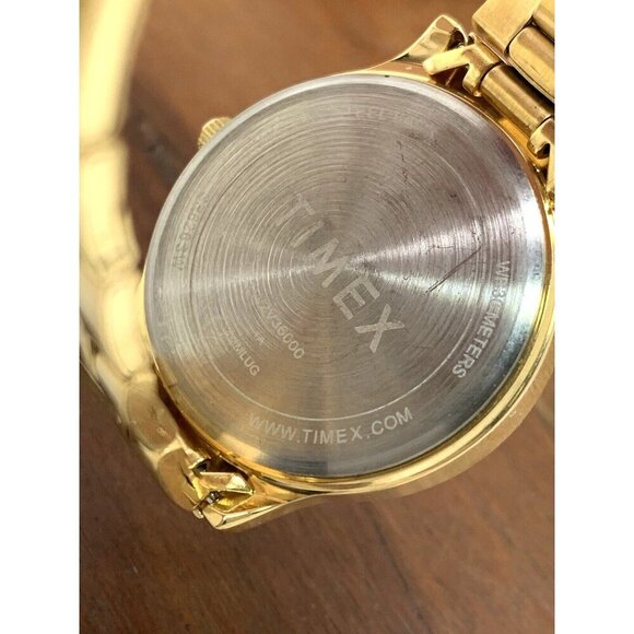 Timex Women's Watch TW2V36000 Quartz Gold Stainless Steel 32mm - Picture 6 of 13
